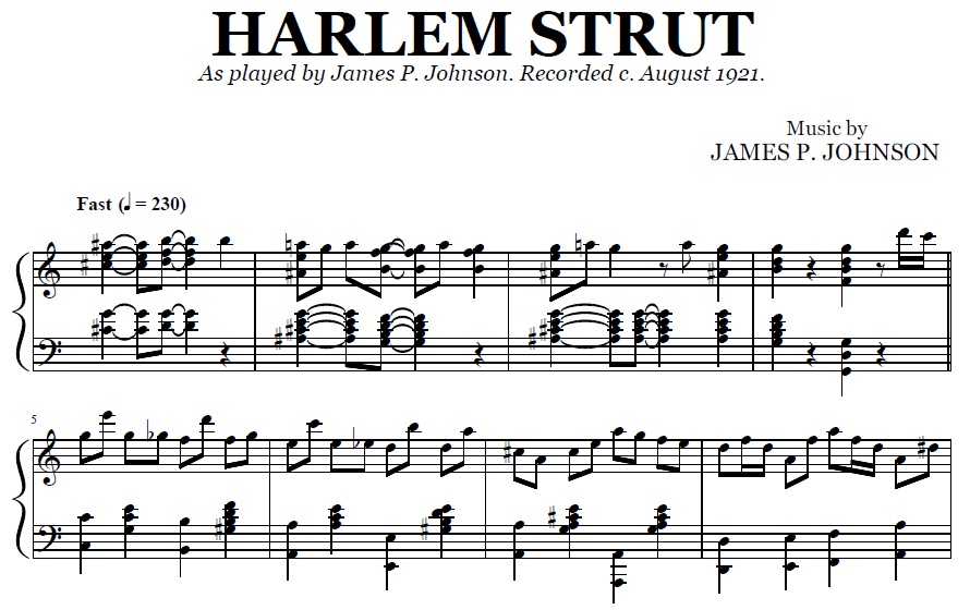 James P. Johnson - Harlem Strut