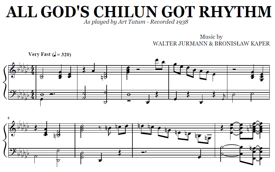 Art Tatum - All God's Chillun Got Rhythm