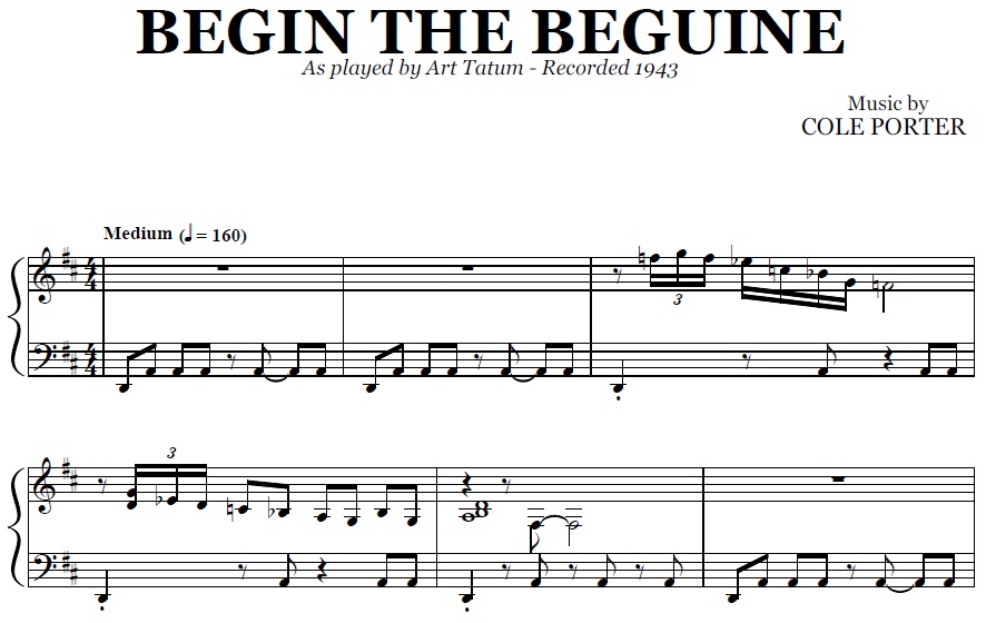 Art Tatum - Begin The Beguine