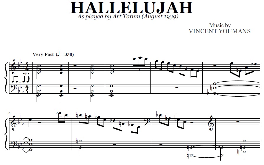 Art Tatum - Hallelujah