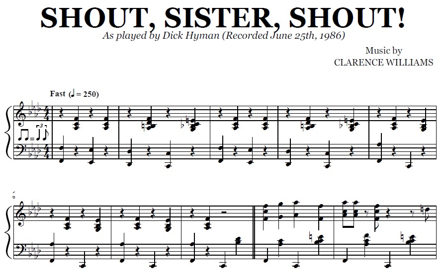 Dick Hyman - Shout, Sister, Shout!