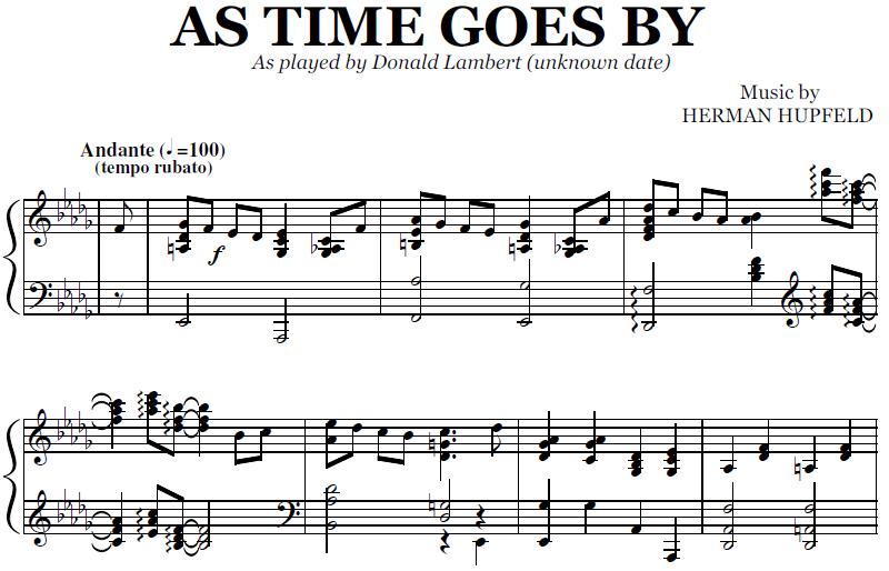 Donald Lambert - As Time Goes By