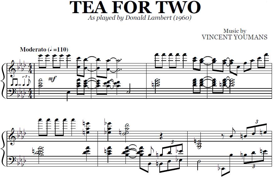 Donald Lambert - Tea For Two