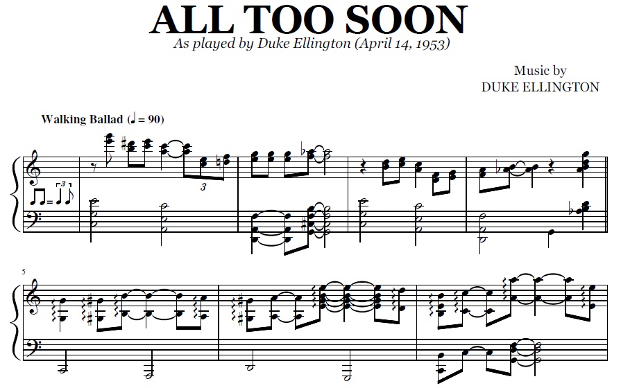 Duke Ellington - All Too Soon
