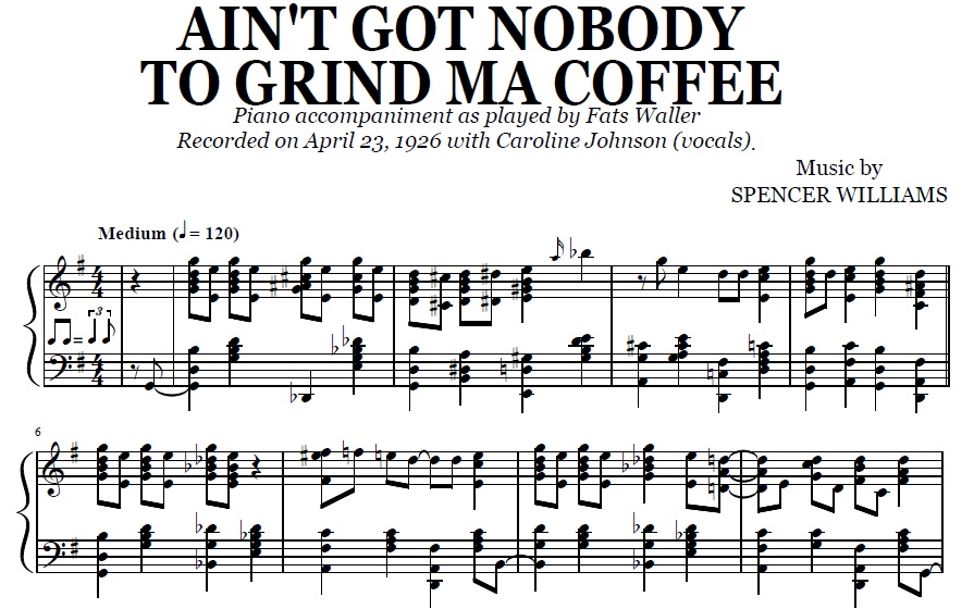 Fats Waller - Ain’t Got Nobody To Grind Ma Coffee