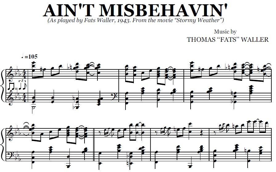 Fats Waller - Ain't Misbehavin' (Stormy Weather)