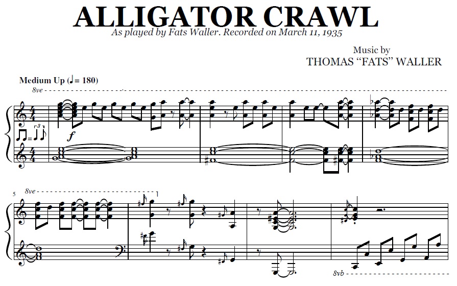 Fats Waller - Alligator Crawl (1935)