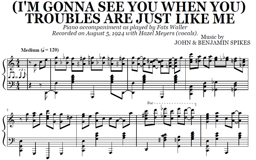 Fats Waller - (I’m Gonna See You) When Your Troubles Are Just Like Mine