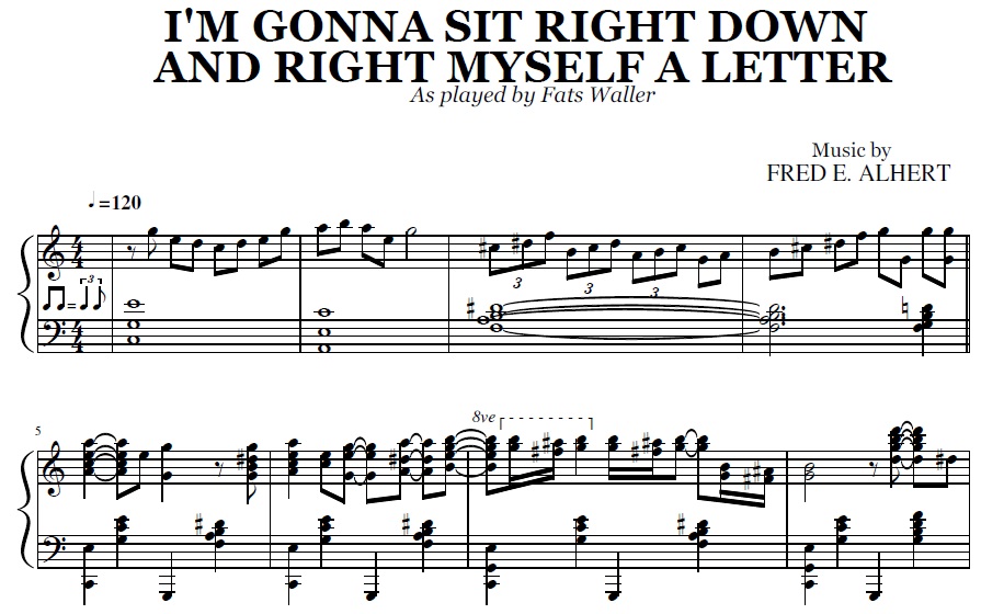 Fats Waller - I'm Gonna Sit Right Down (And Write Myself A Letter)