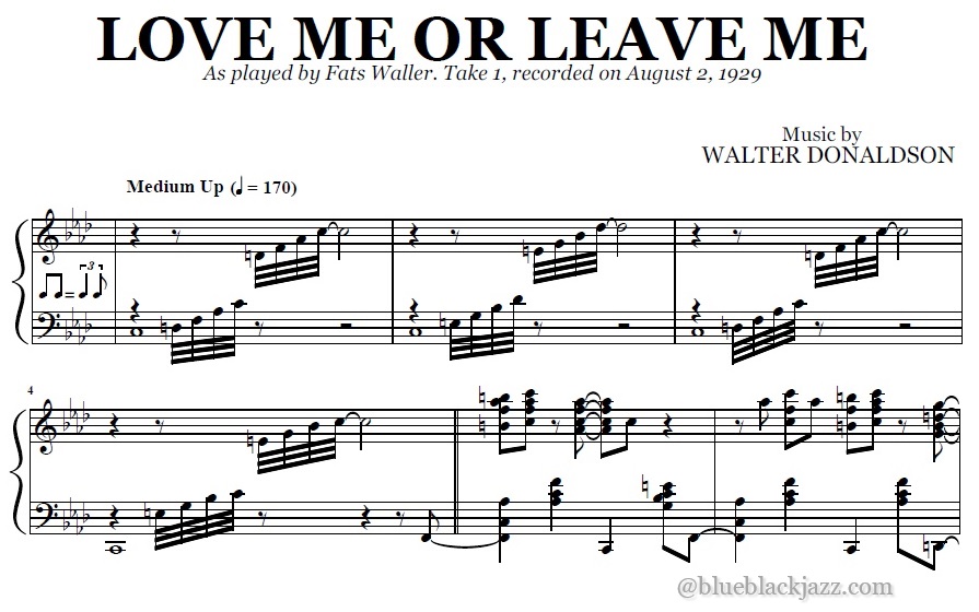 Fats Waller - Love Me Or Leave Me (Take 1)