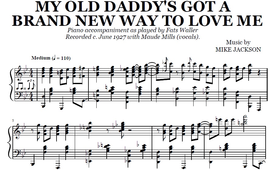 Fats Waller - My Old Daddy’s Got A Brand-New Way To Love