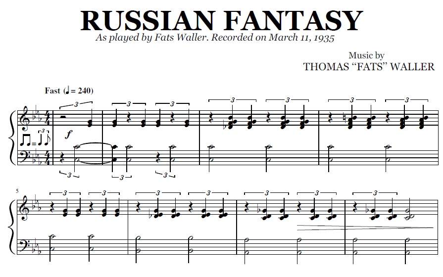 Fats Waller - Russian Fantasy