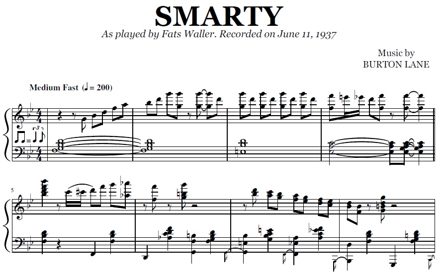 Fats Waller - Smarty