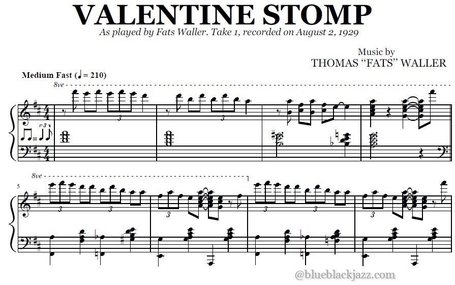Fats Waller - Valentine Stomp (Take 1)