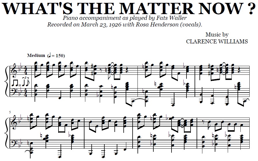 Fats Waller - What’s The Matter Now?