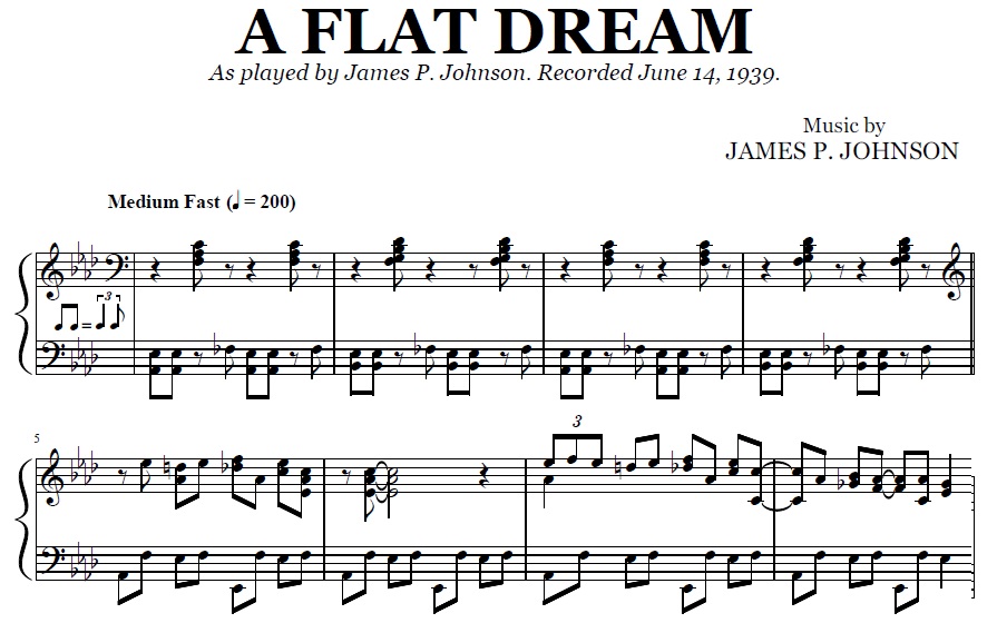 James P. Johnson - A Flat Dream