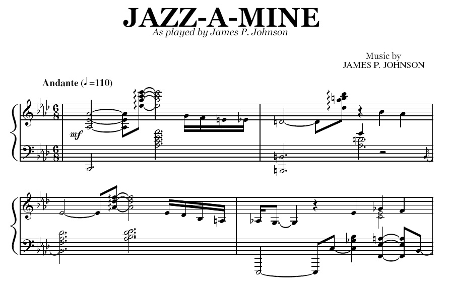 James P. Johnson - Concerto Jazz-A-Mine