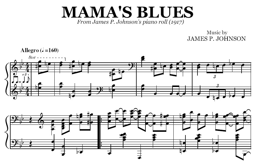 James P. Johnson - Mama's Blues