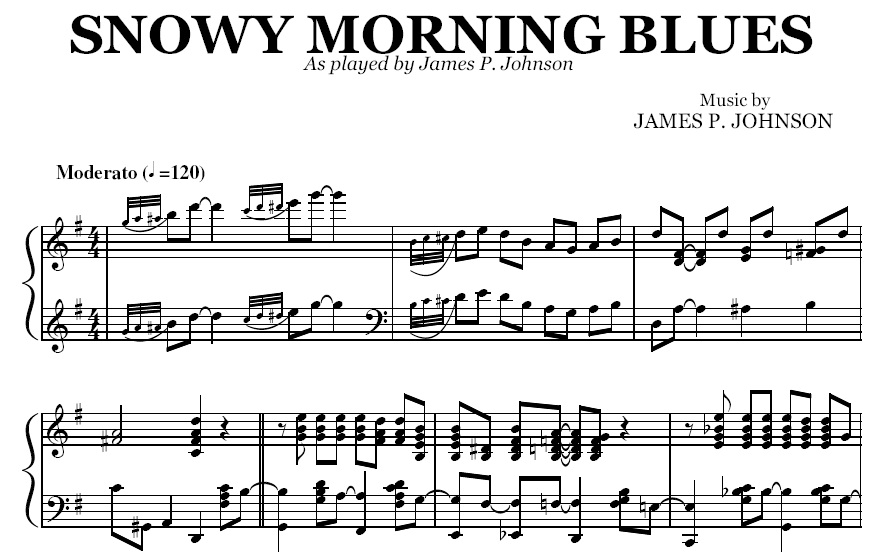 James P. Johnson - Snowy Morning Blues