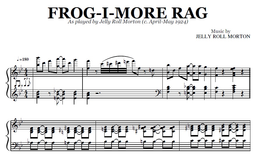 Jelly Roll Morton - Frog-I-More