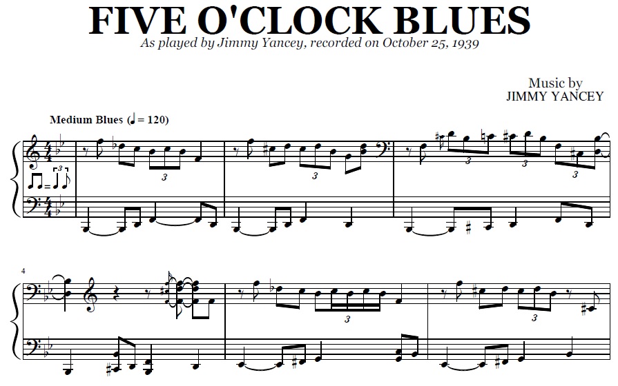 Jimmy Yancey - Five O'clock Blues