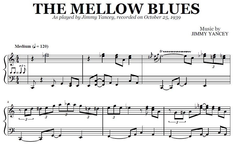 Jimmy Yancey - The Mellow Blues