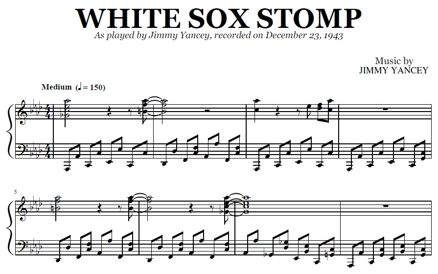 Jimmy Yancey - White Sox Stomp