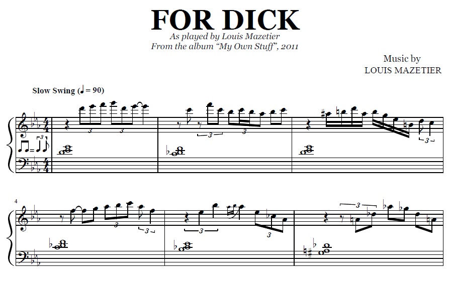 Louis Mazetier - For Dick