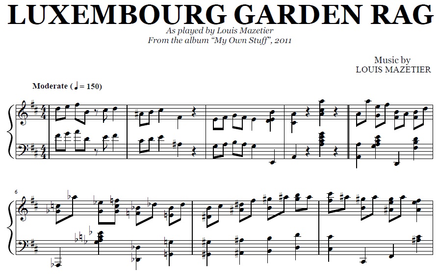 Louis Mazetier - Luxembourg Garden Rag