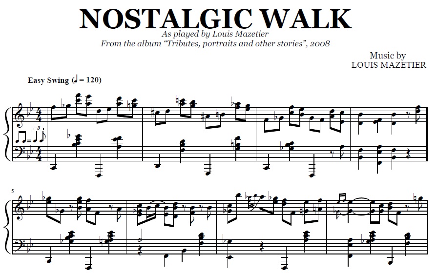 Louis Mazetier - Nostalgic Walk