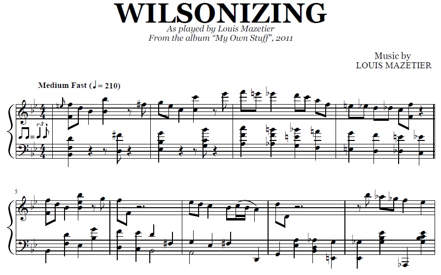 Louis Mazetier - Wilsonizing