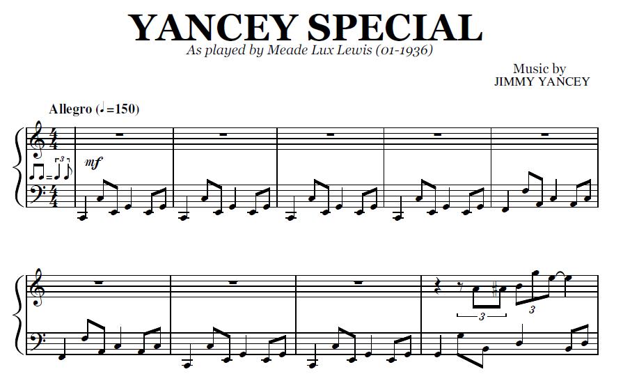 Meade Lux Lewis - Yancey Special