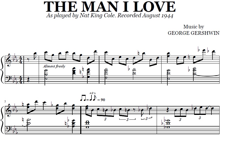 Nat King Cole - The Man I Love