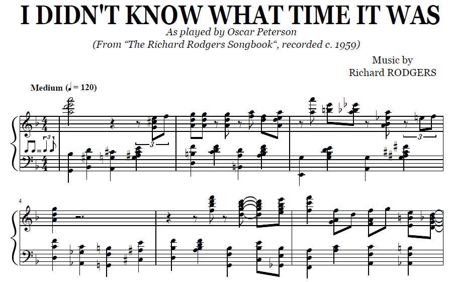 I Didn't Know What Time It Was