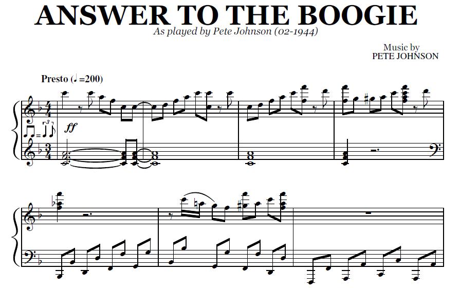  - Answer To The Boogie