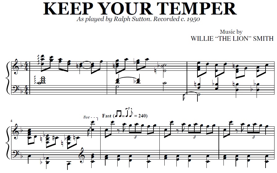 Ralph Sutton - Keep Your Temper