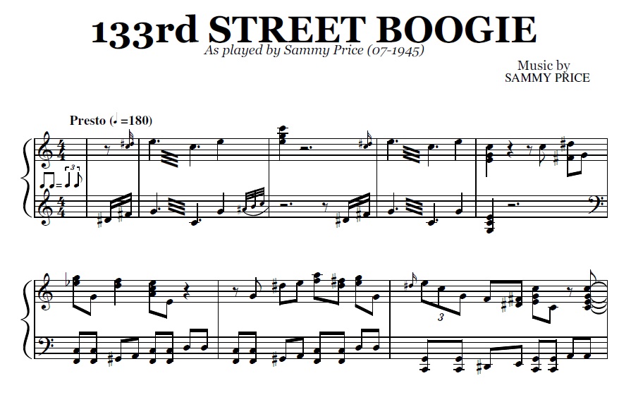 Sammy Price - 133rd Street Boogie