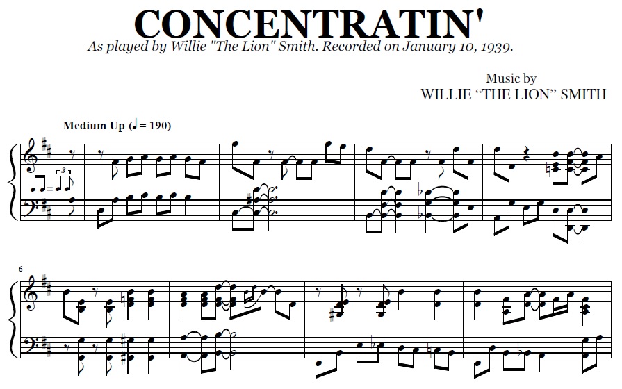 Willie "the Lion" Smith - Concentratin'